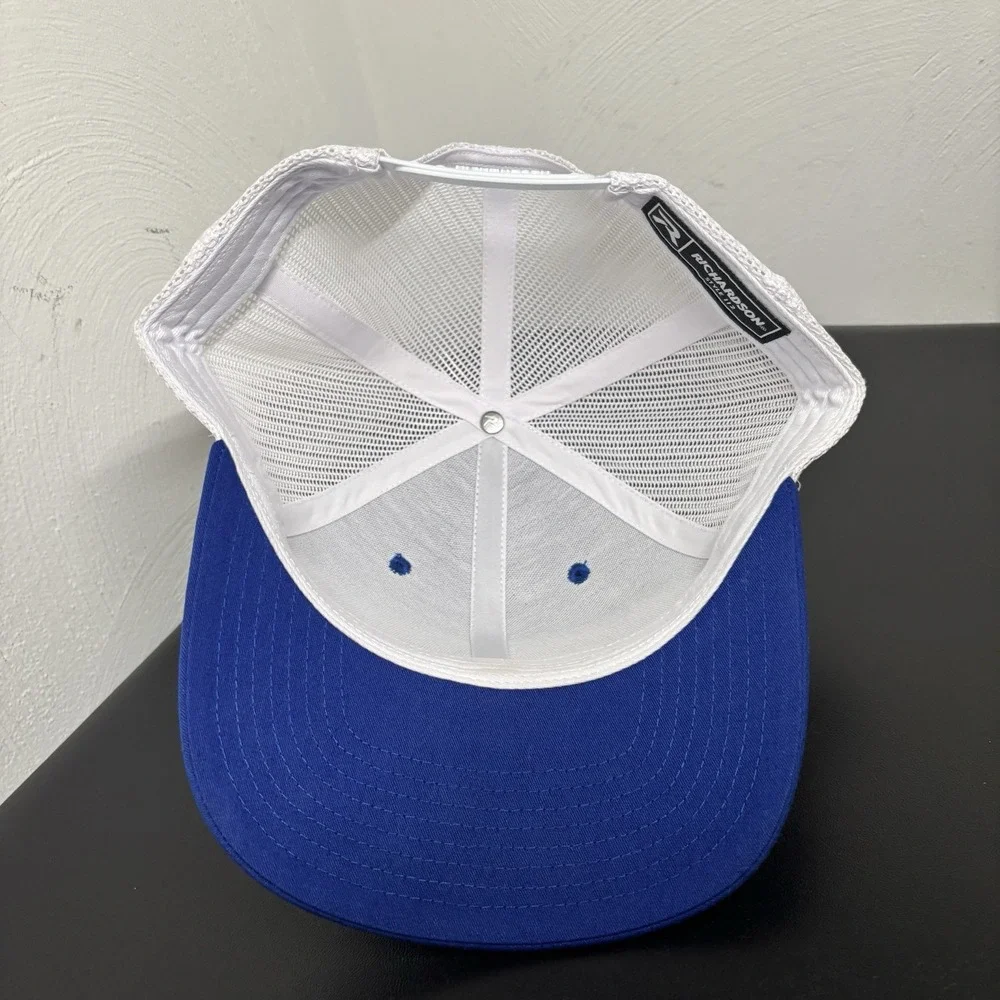 Big Fish Trucker Hat Snapback‎ Cap Blue White Adult OSFM Fishing Richardson Mesh